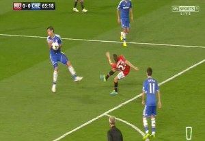The most exciting moment of the Chelsea- Manchester United game